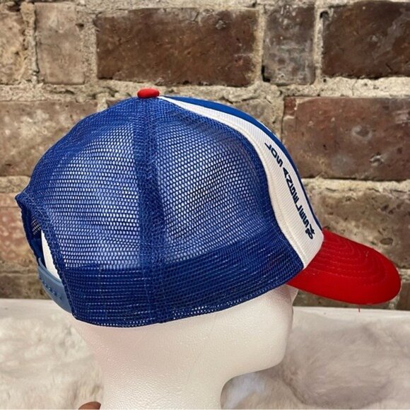 Vintage 1984 Summer Olympics Los Angeles Original Logo Hat In Red White & Blue - Picture 3 of 6